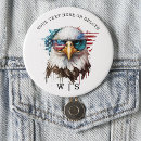 Search for bald eagle buttons Red white and blue