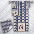 Search for leaf pattern bath towels Geometric