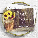 Search for wood bridal shower invitations Sunflower