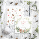 Search for rustic seasonal invitations Red