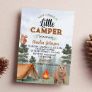 Recherche de camping baby shower invitations Animaux de la forêt