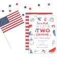 Recherche de américaines invitations Rouge blanc et bleu