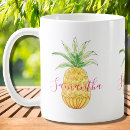 Search for tropical pineapple mugs Girly