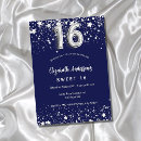 Search for silver sweet 16 invitations Glam glamourous