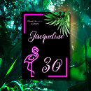 Search for flamingo 30th birthday invitations Pink