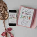 Search for cocktail bachelorette party invitations Itinerary