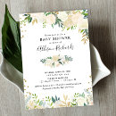 Search for white gold baby shower invitations Elegant