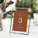 Search for orange table cards Rustic table numbers
