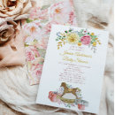 Search for rocking horse baby shower invitations Floral