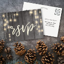 Search for wedding rsvp response postcards String lights