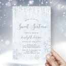 Search for ice blue and silver invitations Modern