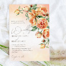 Search for peach and cream invitations Elegant