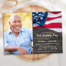 Search for patriotic birthday invitations Veteran