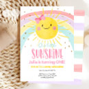 Search for sunshine and rainbows invitations You are my sunshine