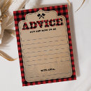 Search for baby shower words of wisdom advice cards Rustic