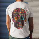 Recherche de crânes mexicain tshirts Fleurs