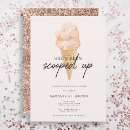 Search for ice cream bridal shower invitations Modern