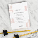 Search for blush graduation invitations Typography