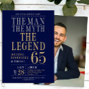Search for 65th birthday invitations Navy blue