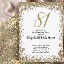 Search for 81st birthday invitations Elegant