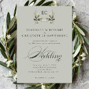 Search for olive green gold wedding invitations Chic