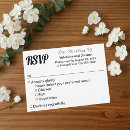 Search for plain white rsvp cards Typography