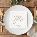 Search for she said yes napkins Engaged