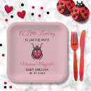 Search for bug paper plates Baby girl