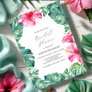 Search for hibiscus bridal shower invitations Floral