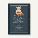 Search for sports baby shower invitations Teddy bear