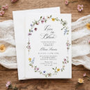Search for love bridal shower invitations Wildflowers