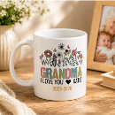 Search for happy flower mugs Grandmother