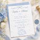Search for blue swans wedding invitations Modern