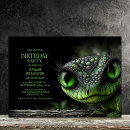 Recherche de serpent vert invitations Fête d'anniversaire