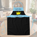 Search for king crown aprons Black