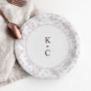 Search for dusty rose paper plates Vintage