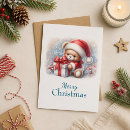 Search for teddy bear christmas cards Snowman