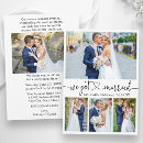 Search for reception wedding announcement cards Just married