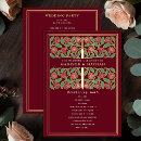 Search for red and gold wedding programs Gothic