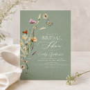 Search for sage green bridal shower invitations Elegant script calligraphy