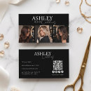 Recherche de moderne coiffure cartes visite Code qr