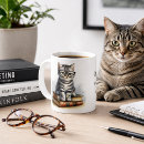 Search for cat reading mugs Cat and books