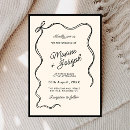 Search for sketch wedding invitations Vintage romance