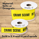 Search for crime scene ribbon Police
