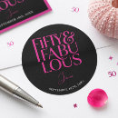 Search for 50 and fabulous birthday stickers Glam