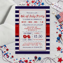 Search for of july invitations Patriotic party celebration