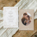 Recherche de beige mariage invitations Élégant