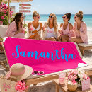 Search for hot pink beach towels Chic