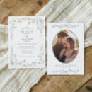 Recherche de vert sauge mariage invitations Floral