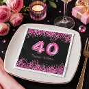 Recherche de 40 ans serviettes Rose